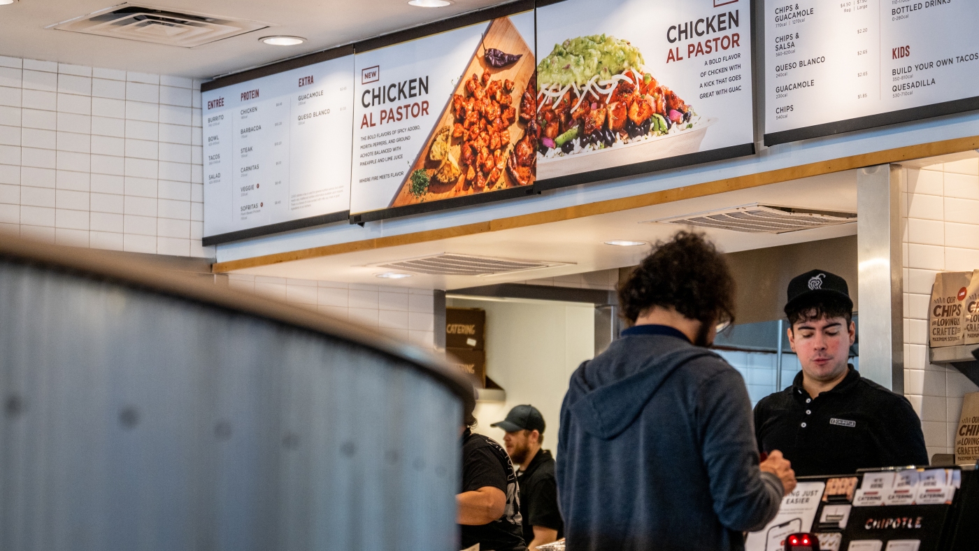 Chipotle 're-emphasizing generous portions' after social-media storm : NPR