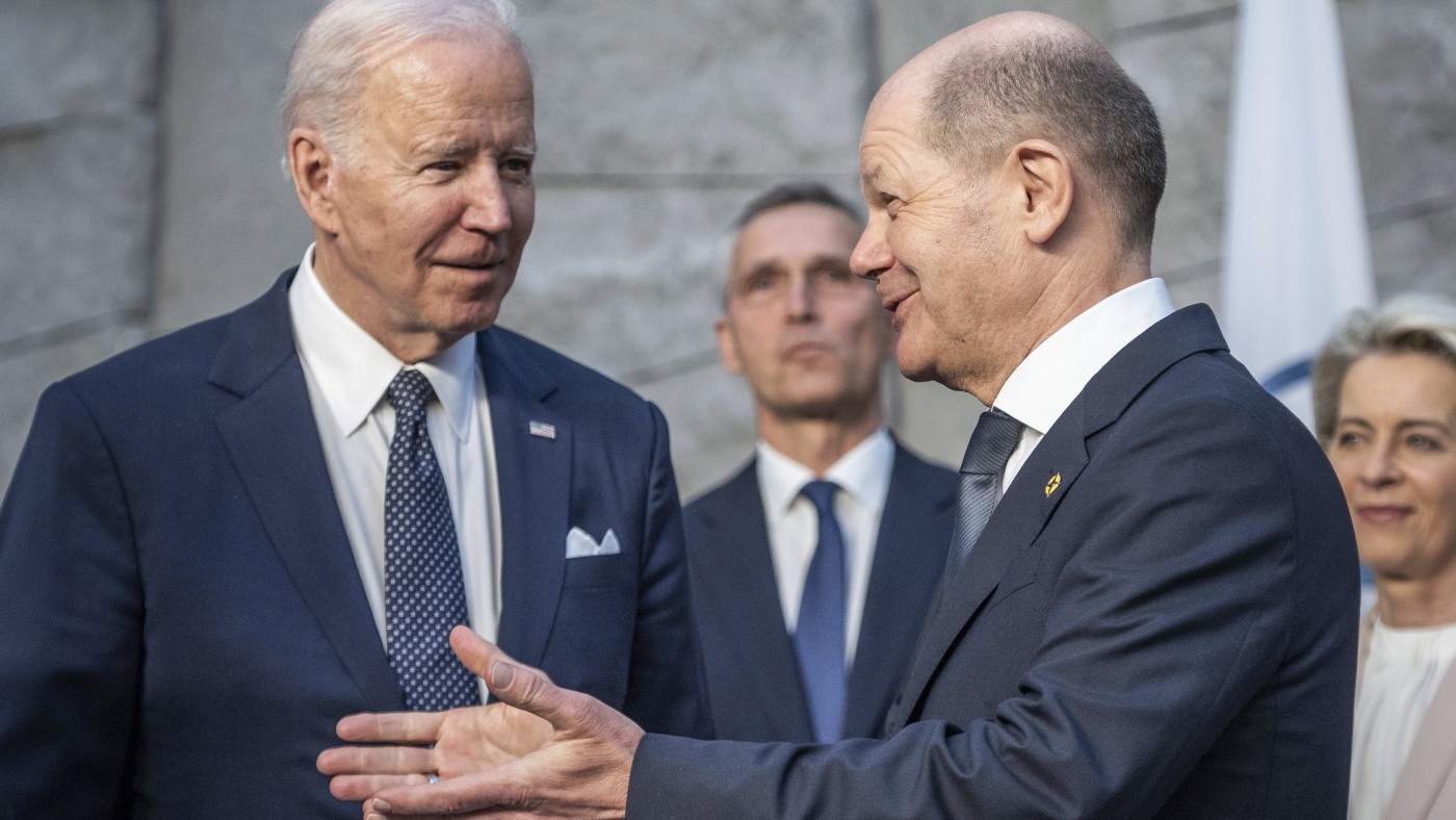 European allies praise Biden's decision to step aside : NPR