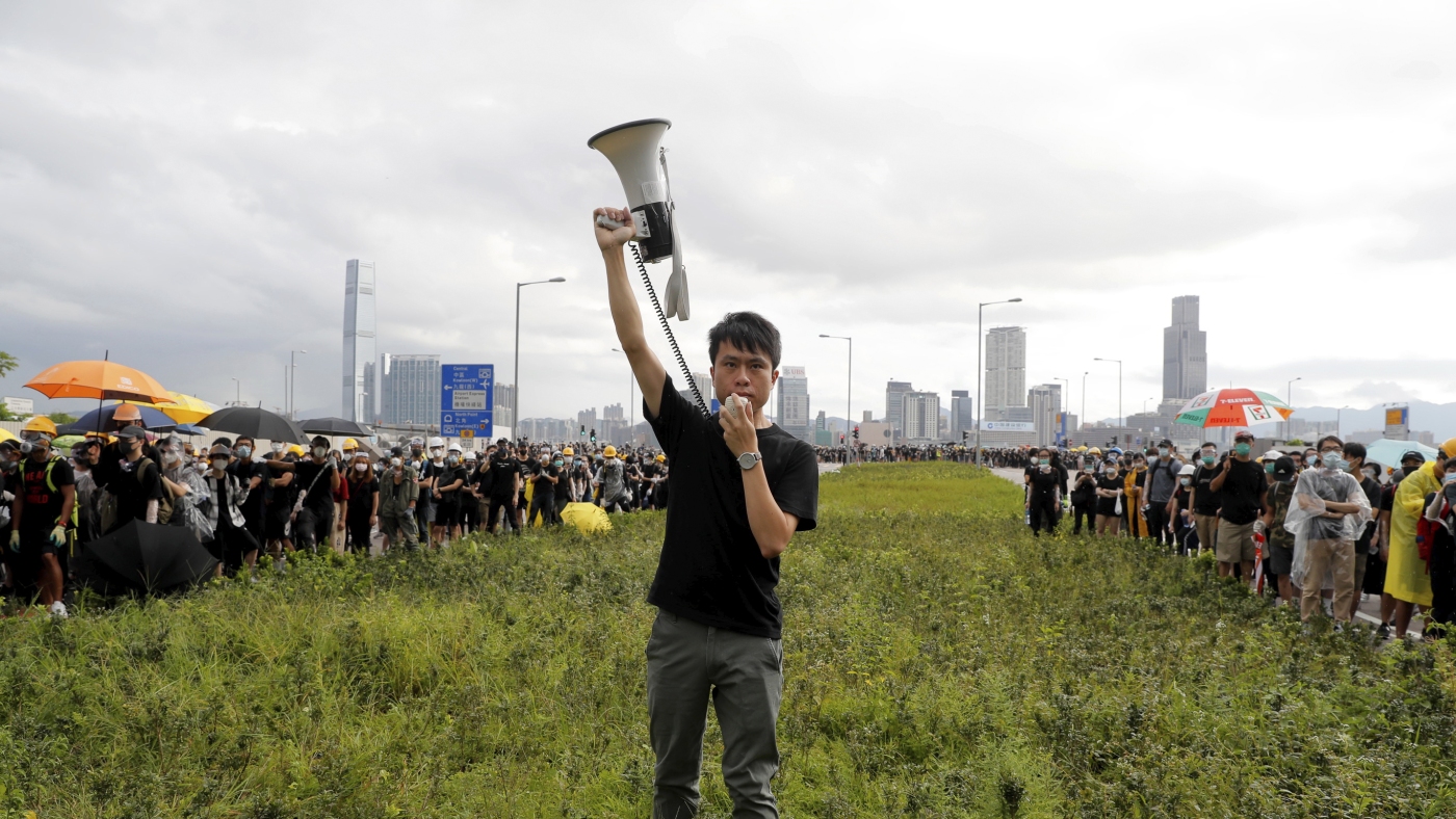 Hong Kong protesters against China's rule want to keep hope alive : NPR