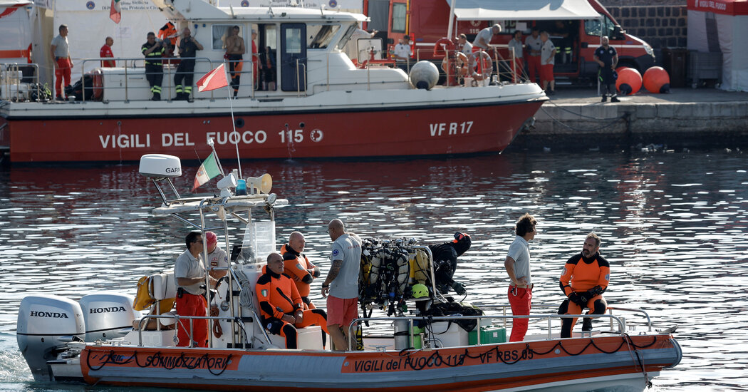 Final Body Is Recovered From Yacht That Sank Off Sicily