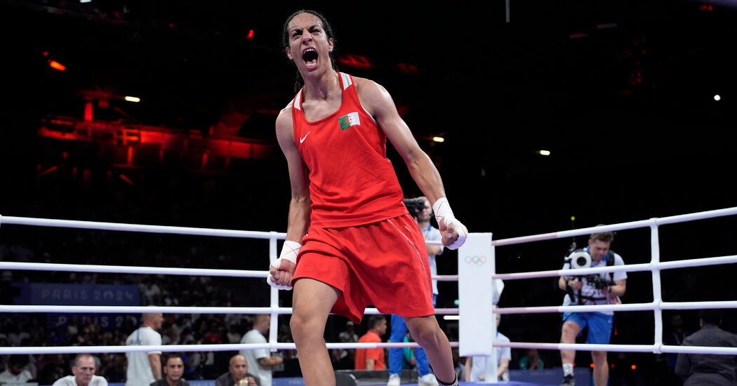 Algerian Boxer at Center of Olympic Eligibility Fight Clinches Medal