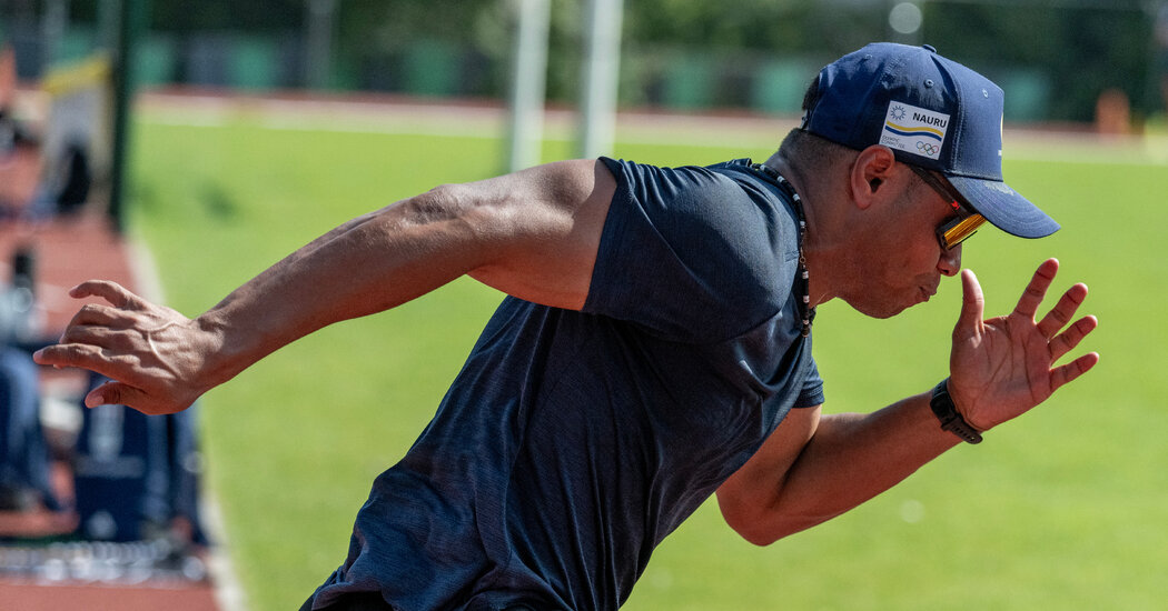 Winzar Kakiouea Is a One-Man Team From Nauru. His Olympics Might be Over in 10 Seconds.