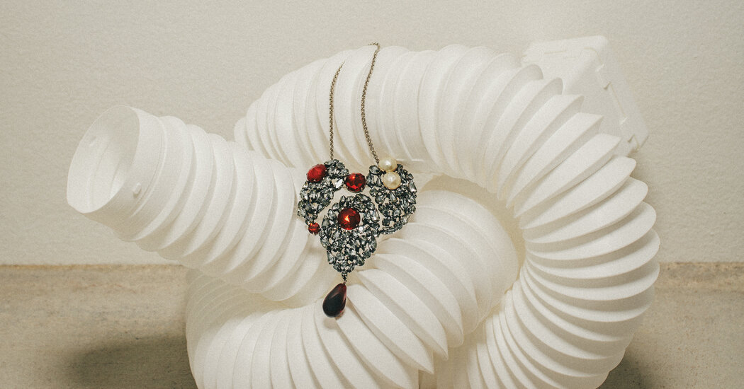 A Heart-Shaped Necklace From Yves Saint Laurent