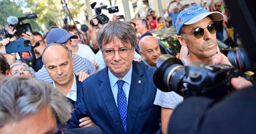 Carles Puigdemont Returns to Catalonia, Defying Spanish Arrest Warrant