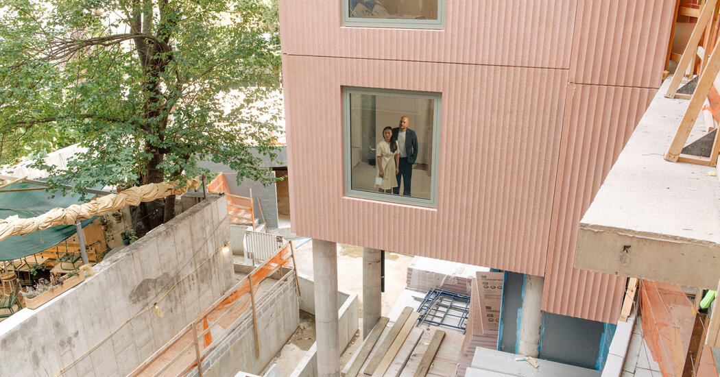 A Look Into the Design of This Pink Building in Brooklyn