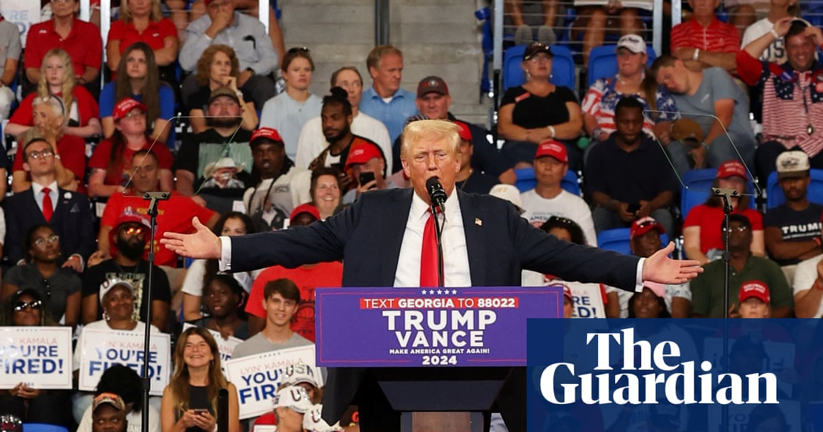 Name-calling and hyperbole: Trump continues fear-mongering fest at Georgia rally | Donald Trump