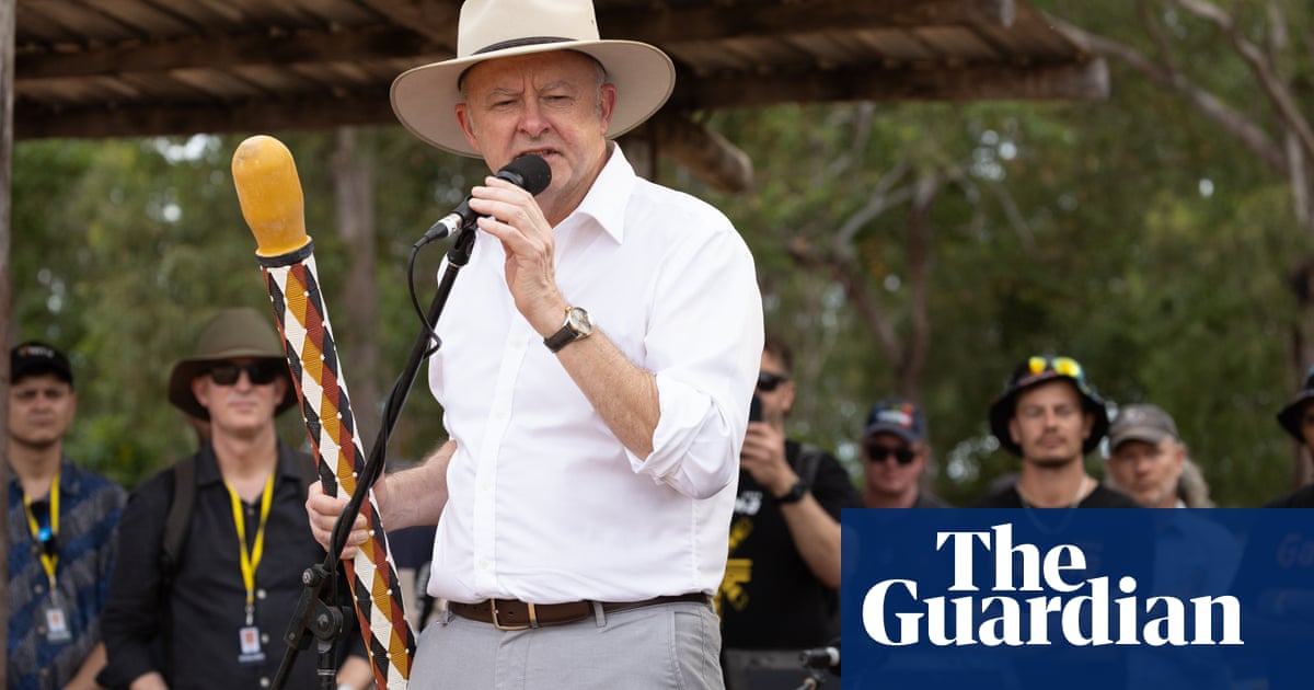 ‘We have to make a new path,’ Albanese vows, returning to Garma festival after voice defeat | Indigenous Australians