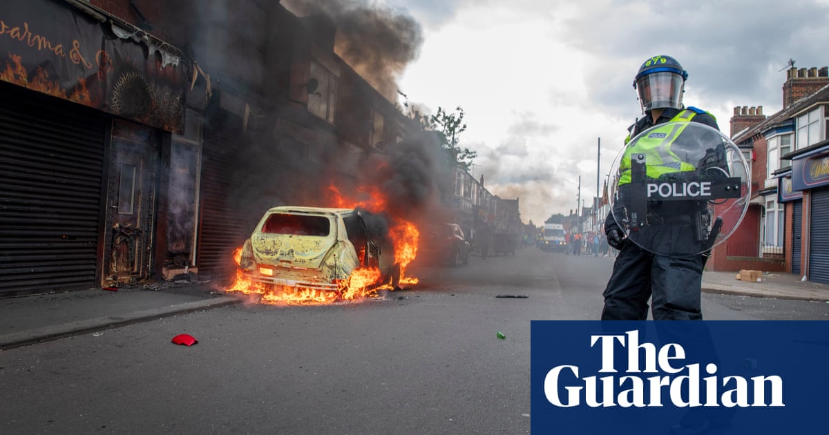 Tory shadow minister says sorry after appearing to justify riots | UK news