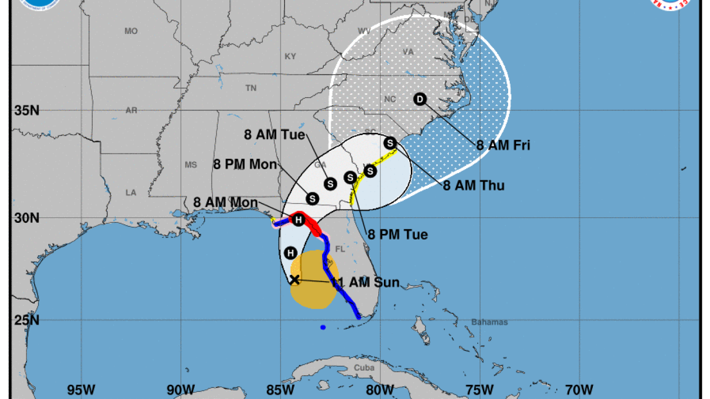 Hurricane Debby approaches Florida as it brings heavy rain across the Southeast : NPR