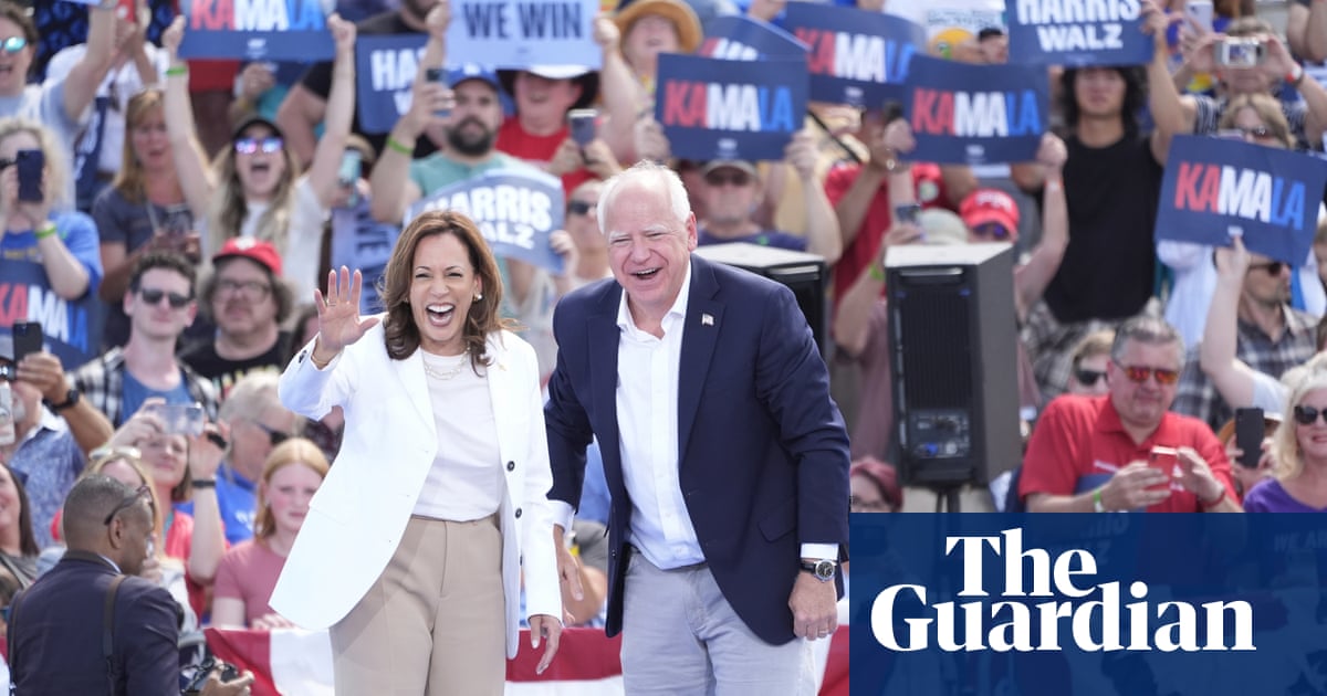 Kamala Harris and Tim Walz inspire enthusiasm at Wisconsin rally: ‘I’m elated’ | US elections 2024