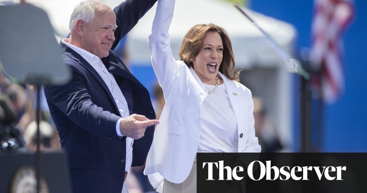 New poll shows Harris four points ahead of Trump in three key swing states | US elections 2024