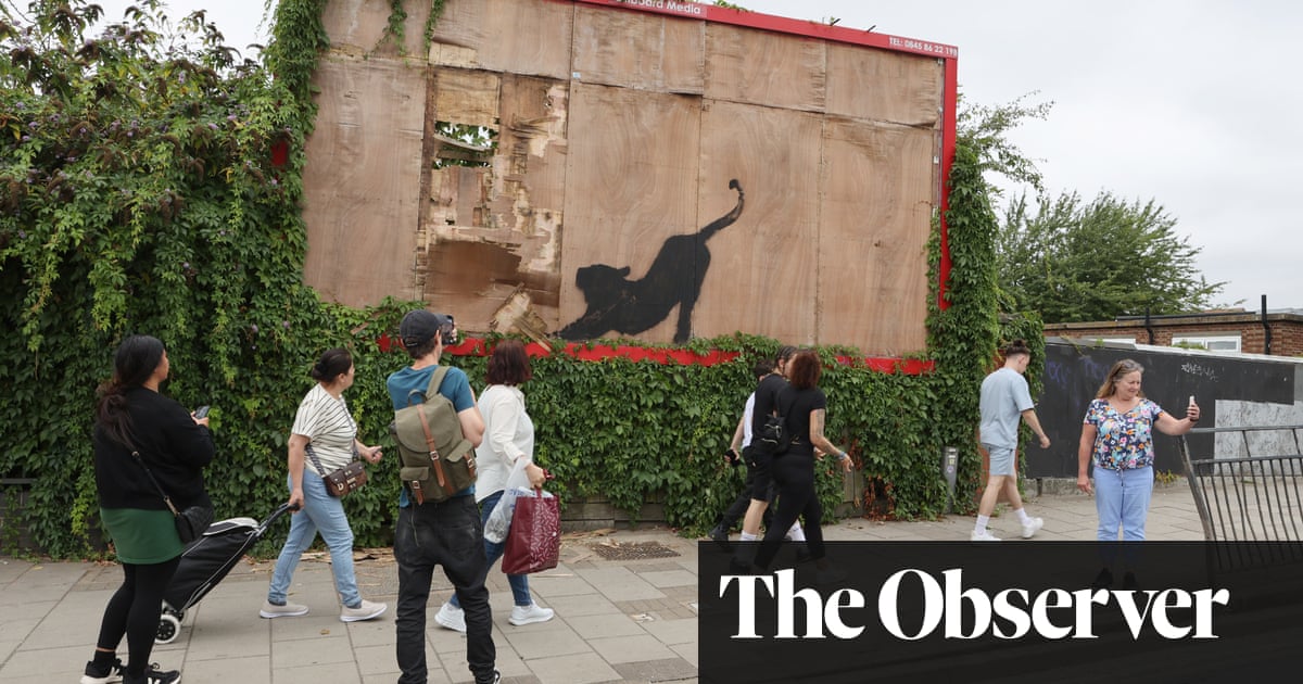 Banksy cat removed from billboard as meaning of his London animals revealed | Banksy