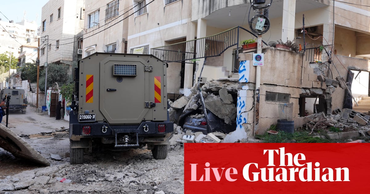 Middle East crisis live: Israeli troops kill five Palestinians in West Bank mosque, IDF reports | Israel-Gaza war