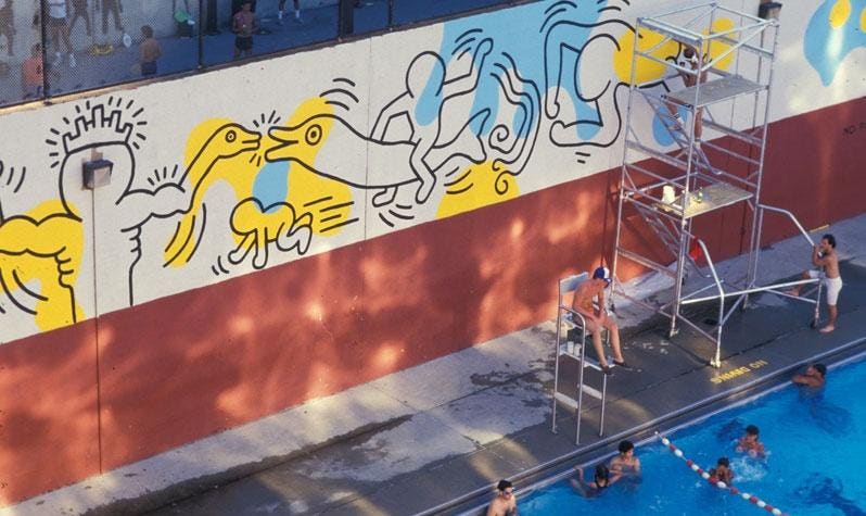 Keith Haring Tops List Of Most Popular Street Artists In The United States, Underscoring The Need To Preserve His Beloved Public Pool Mural In New York’s West Village