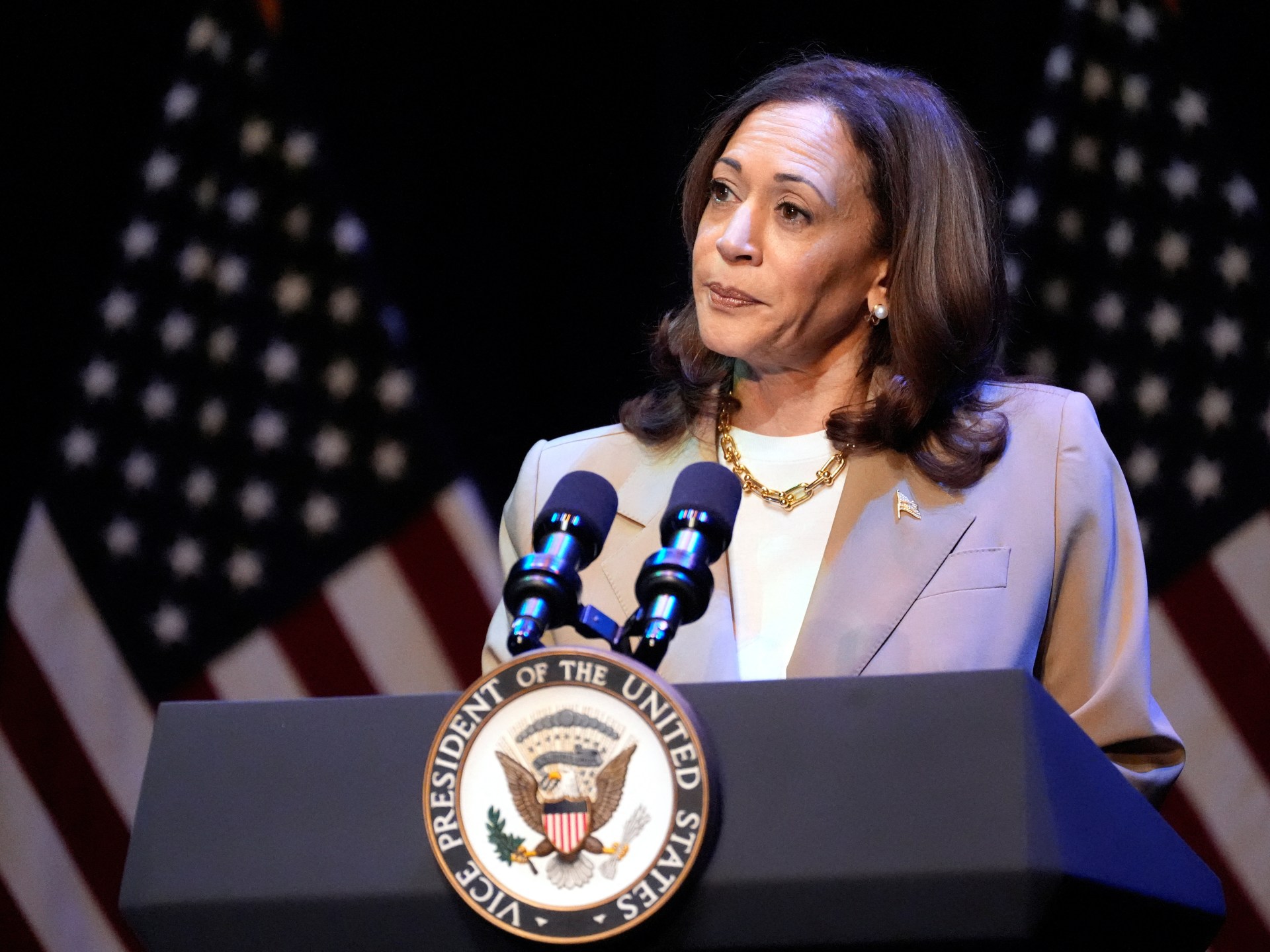 Harris adviser denies support for cutting off weapons transfers to Israel | Kamala Harris News