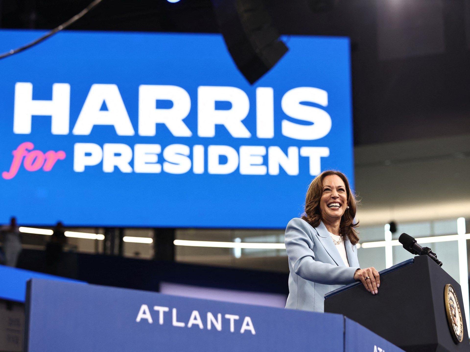 Kamala Harris gets votes needed to secure Democratic nomination: Party | US Election 2024 News