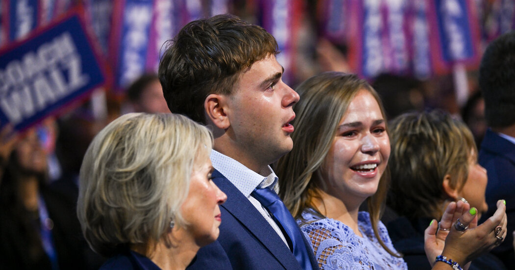 Gus Walz’s Tearful Support for His Father at DNC Lights Up Social Media