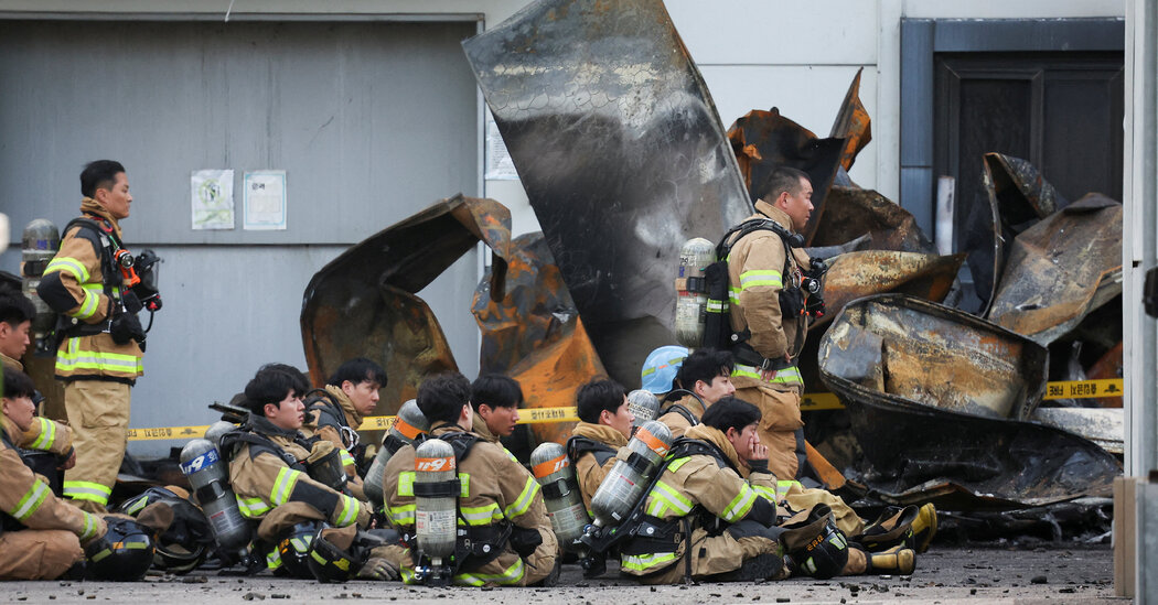 South Korea Battery Plant Rushed Production Before Deadly Fire, Police Say