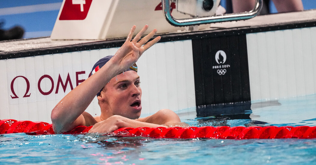 It’s official: Léon Marchand owns the pool in France after winning his fourth gold medal.