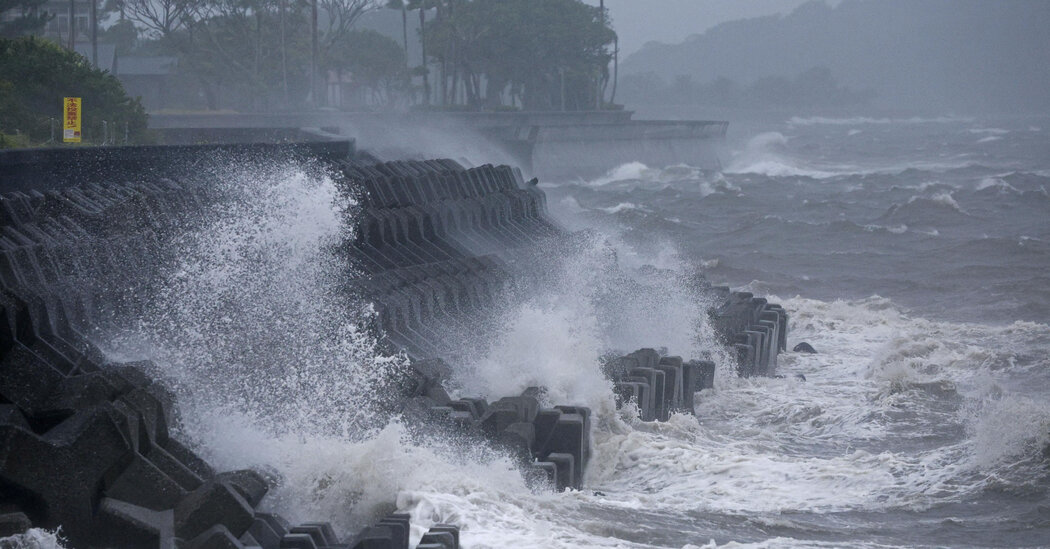 Typhoon Shanshan Makes Landfall in Southern Japan