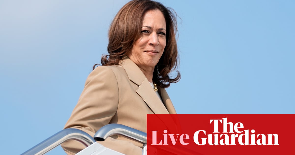 Kamala Harris prepares to announce running mate ahead of first event on Tuesday – live | US elections 2024