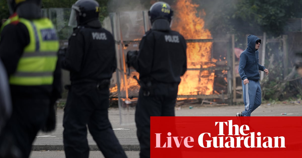 No 10 to hold emergency meeting after far-right riots target mosques and hotels housing asylum seekers – UK politics live | Politics