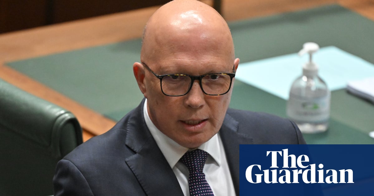 Peter Dutton says Australia should not accept Palestinians from Gaza due to ‘national security risk’ | Peter Dutton