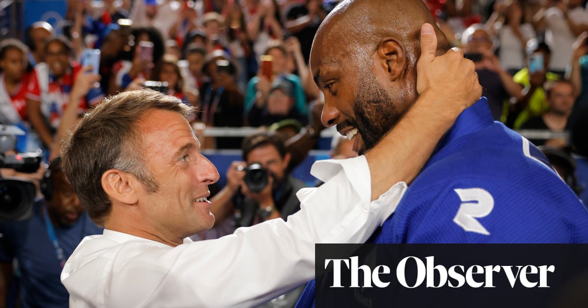 Macron is hugging France’s heroes as though he dare not let the Olympics go | Paris Olympic Games 2024