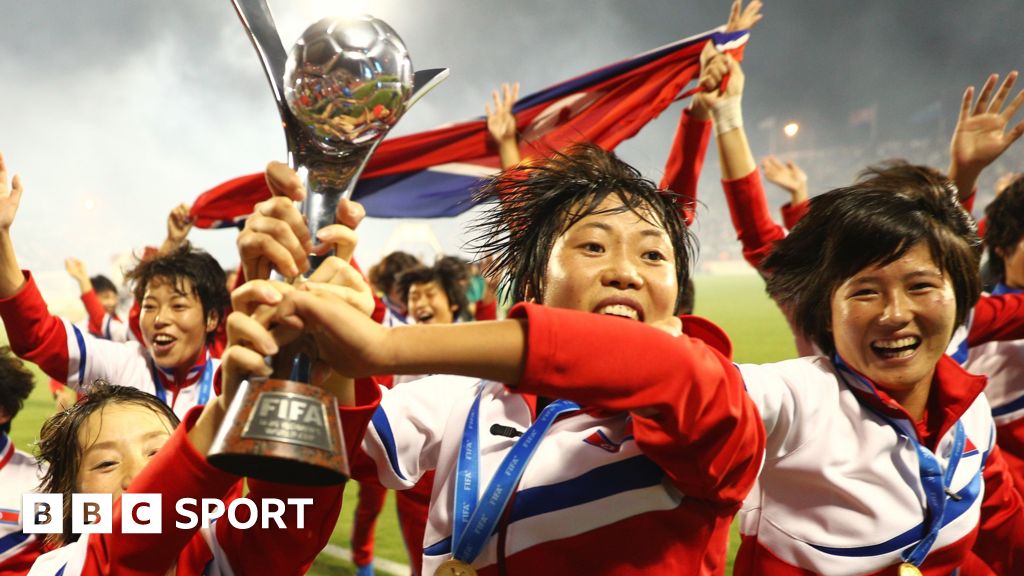 North Korea's players celebrate winning the under-20 Women's World Cup in 2016