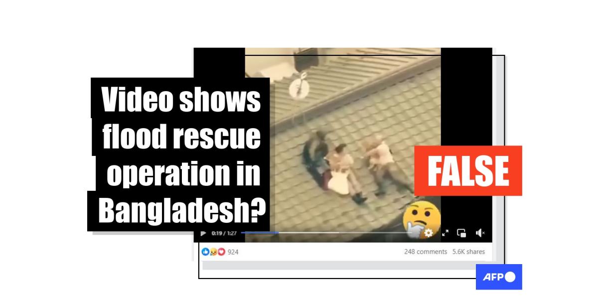 Old footage shows flood rescue in Japan, not Bangladesh