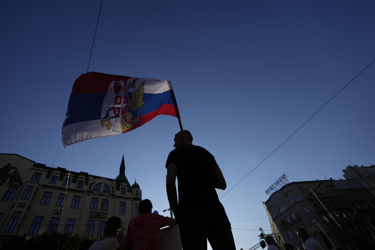 Thousands protest lithium mining in Serbia. Officials say it's a plot against populist president