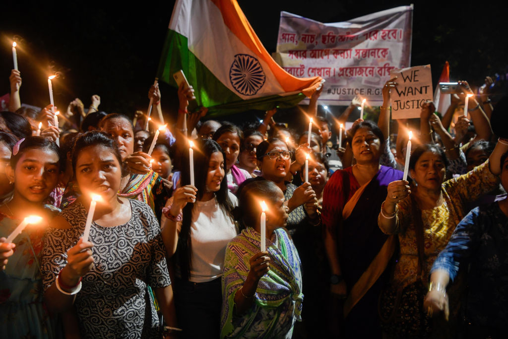 Tens of Thousands of Women Protest on India’s Independence Day After Murder of Medic