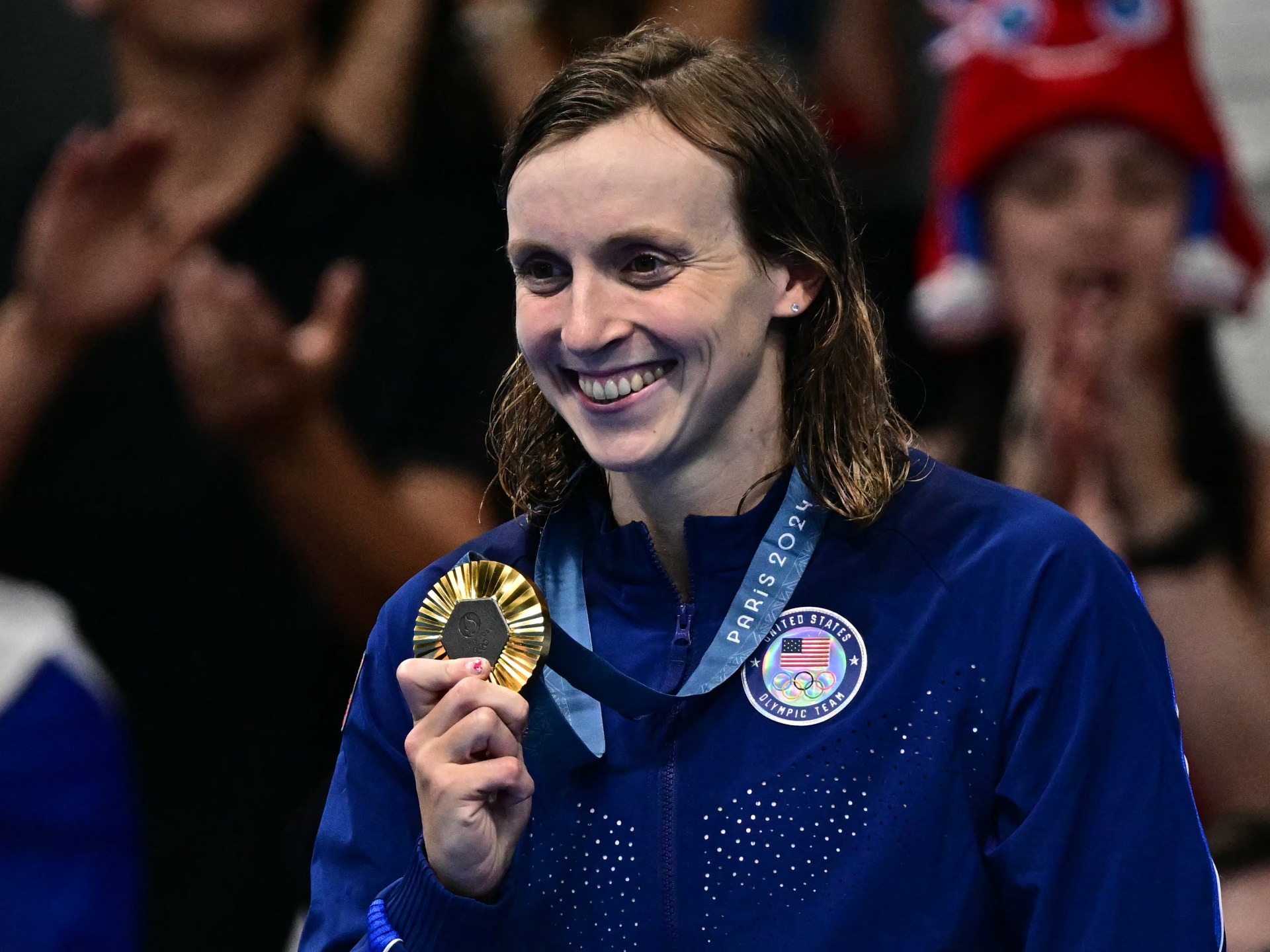 Ledecky seals GOAT status, USA break world record in Olympic swimming pool | Paris Olympics 2024 News