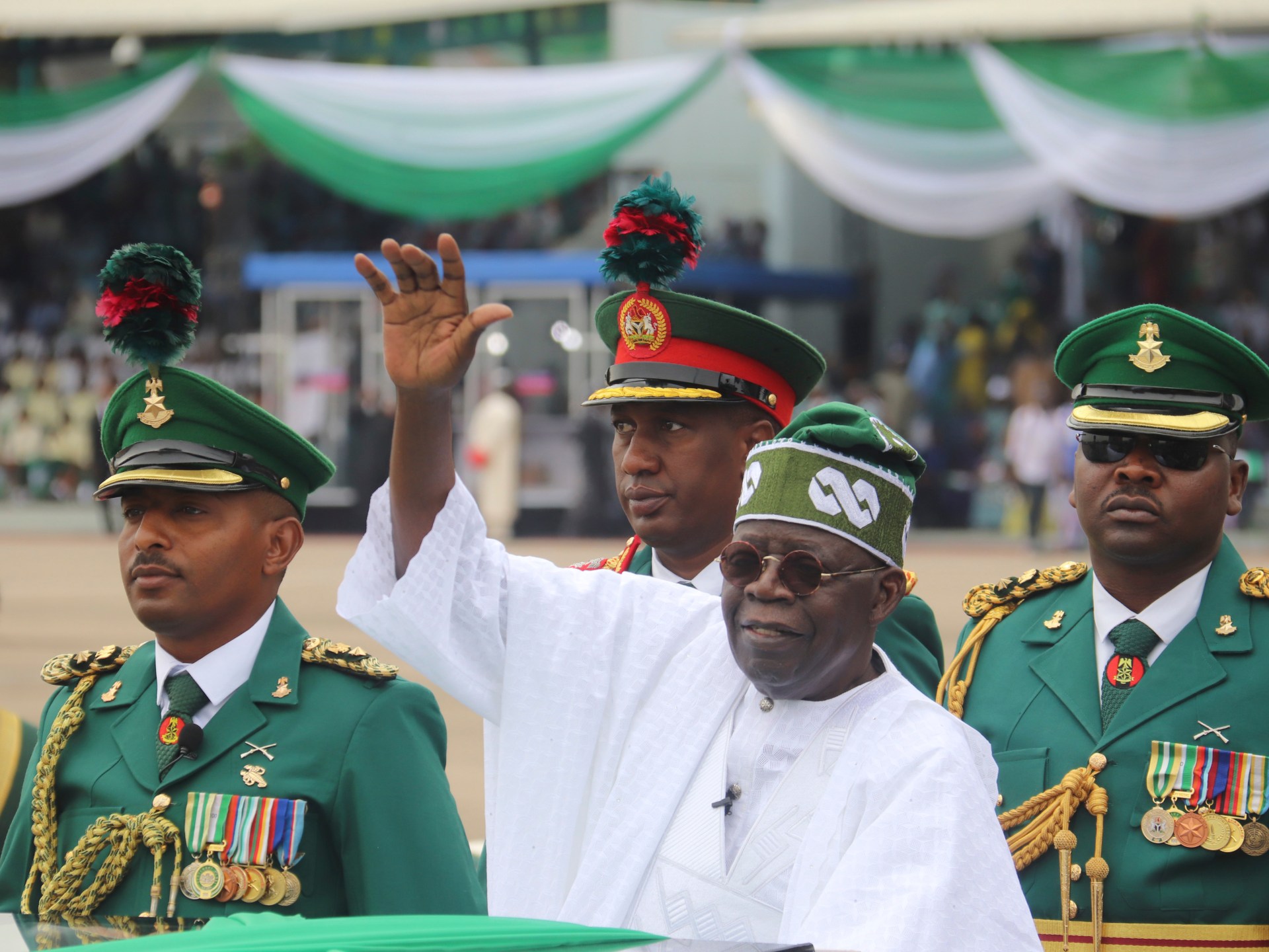 Nigeria’s Tinubu urges end to protests against economic hardship | Politics News