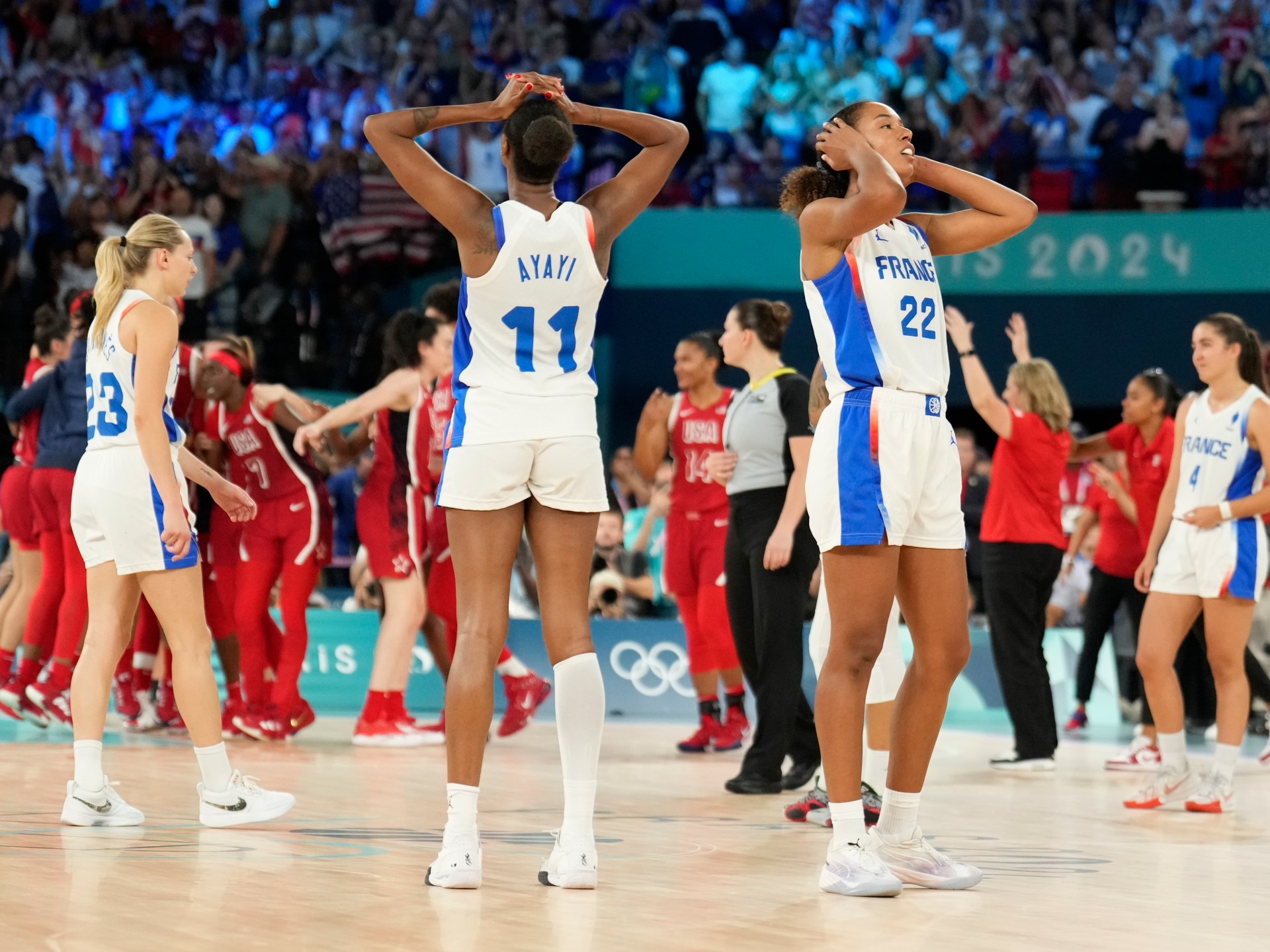 USA beat France in thrilling women’s basketball gold medal game at Olympics | Paris Olympics 2024 News