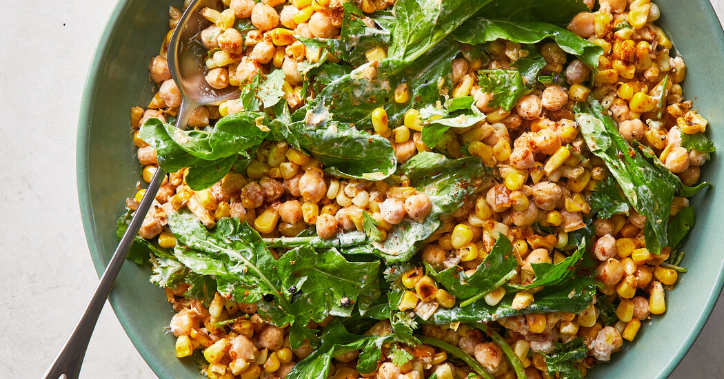 Corn and Chickpea Salad Recipe