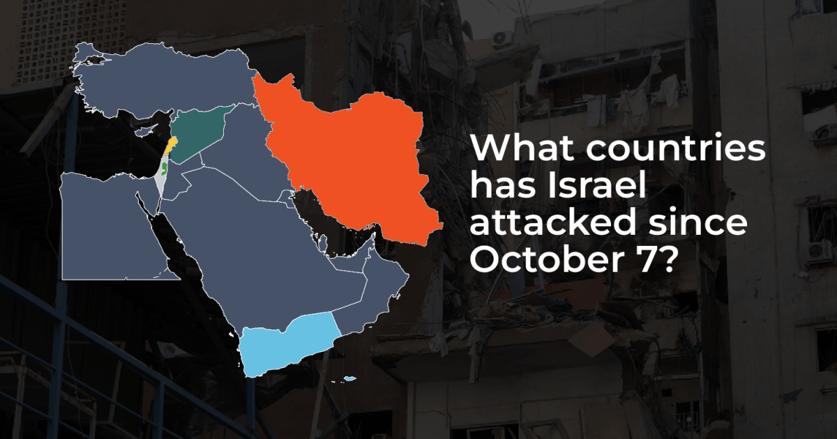 What countries has Israel attacked since October 7? | Israel-Palestine conflict News