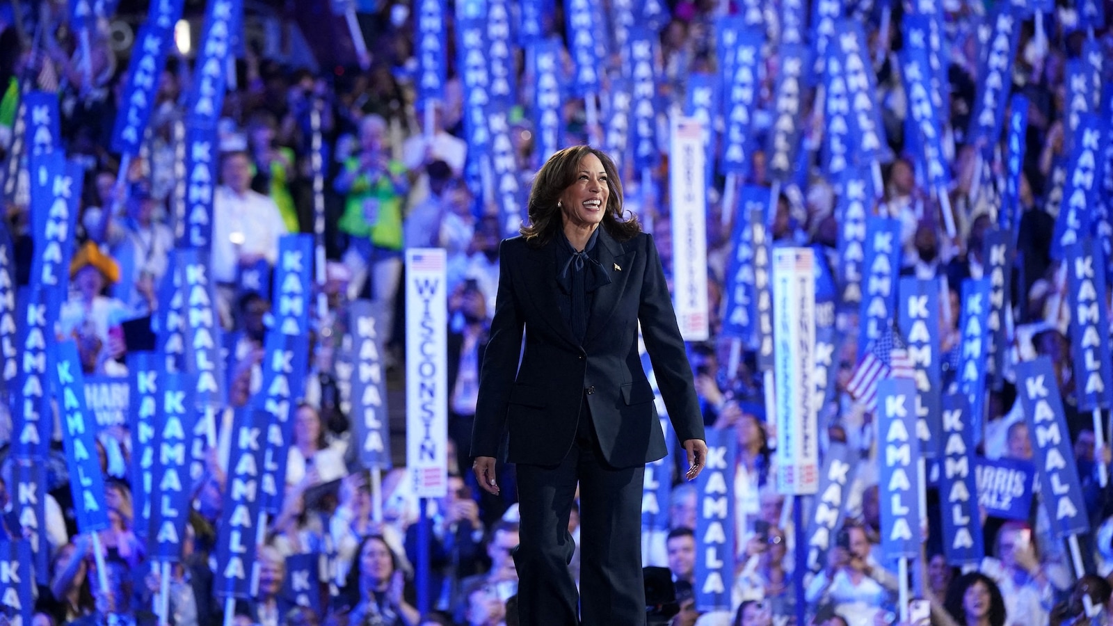 Harris' historic speech, patriotism and more Trump digs: Takeaways from DNC Night 4