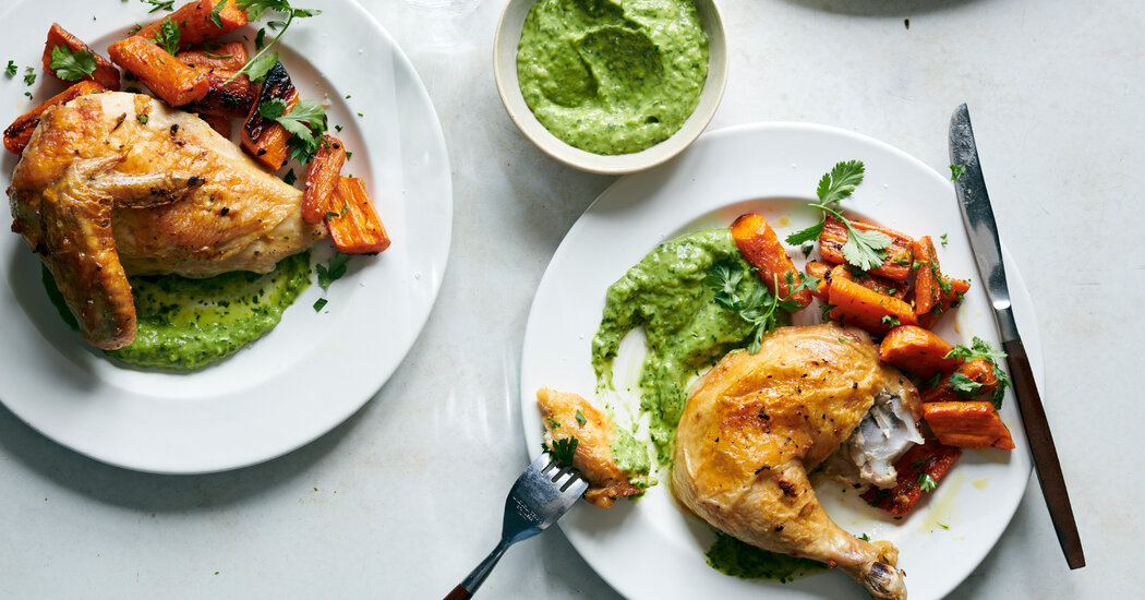 Make This Garlic Chicken With Guasacaca Sauce for the Sauce Alone