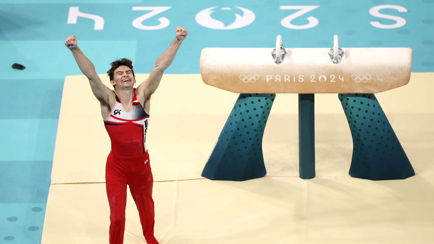 Stephen Nedoroscik, the 'Pommel Horse Guy' who charmed the Internet, wins bronze : NPR