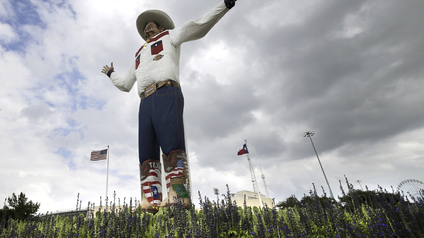 Texas attorney general threatens lawsuit over the State Fair banning guns : NPR