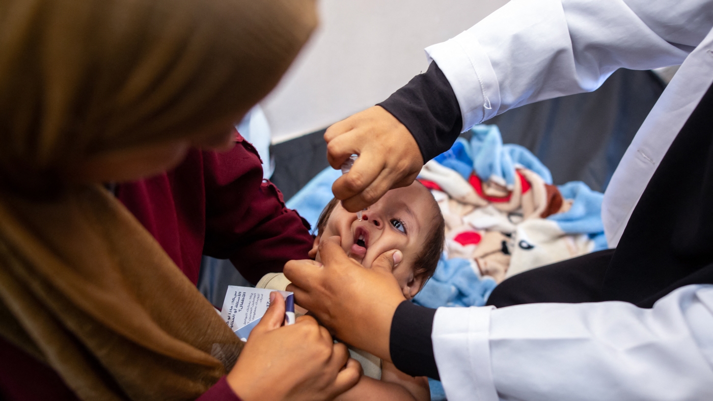 Gaza's polio vaccination campaign starts. Here's what to know : NPR