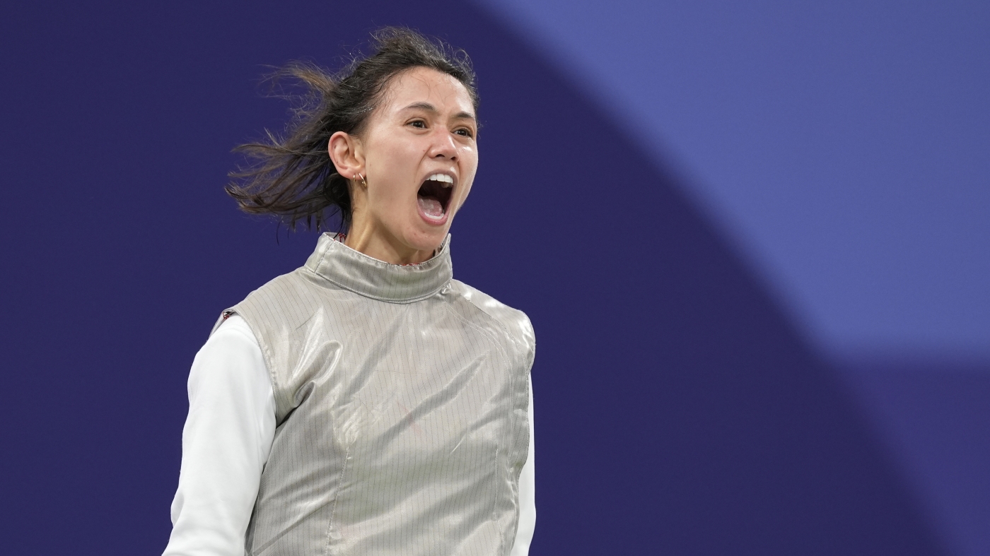 U.S. women fencers score first Olympic team gold : NPR