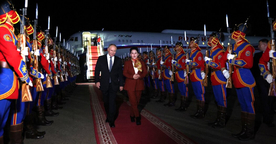 Putin Arrives in Mongolia in Defiance of I.C.C. Arrest Warrant