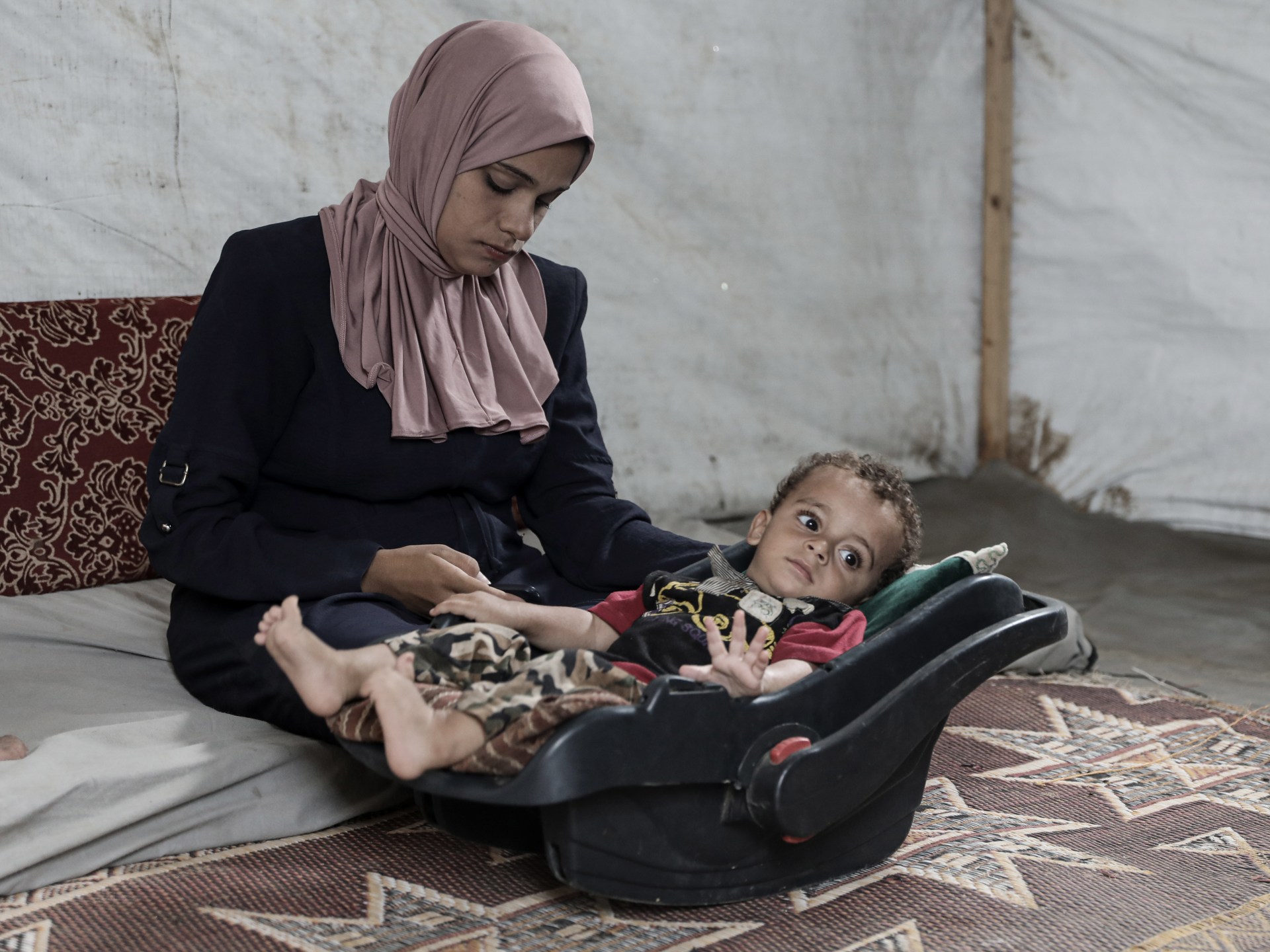 ‘He can’t move at all’: A Gaza mother’s agony over baby with polio | Israel-Palestine conflict News