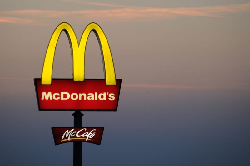 McDonald's logo is pictured at a branch in Sulzemoos.  US fast-food chain McDonald's aims to expand in Germany over the years ahead, the chief financial officer of  McDonald's Germany said in remarks published by the Funke Media Group on 07 September. Tobias Hase/dpa