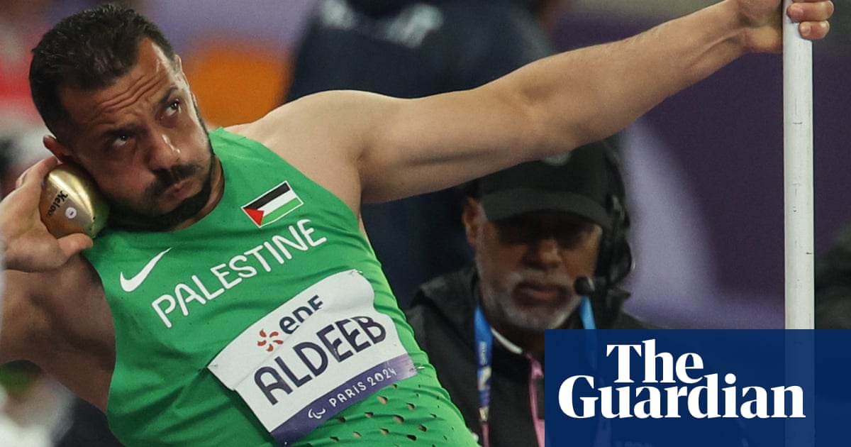 ‘We are freed in Gaza by sport’: shot putter flies Palestinian flag at Paralympics | Paris Paralympic Games 2024