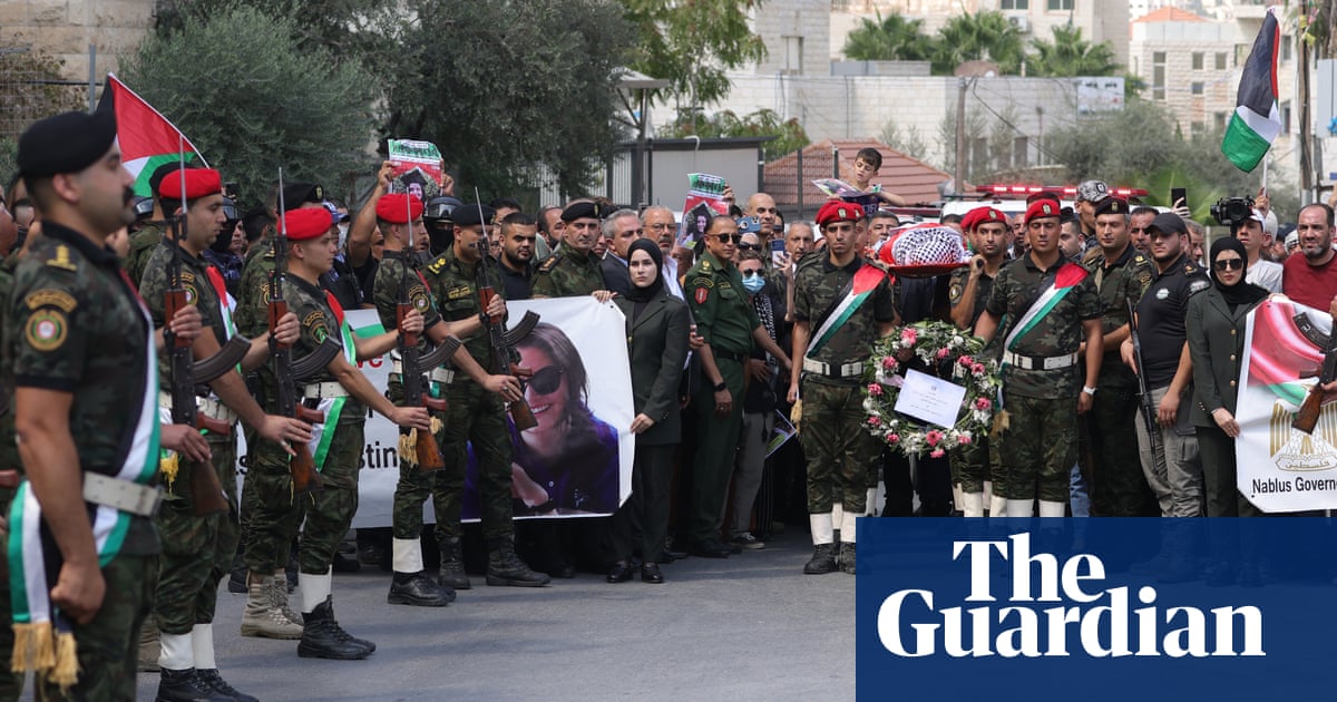 Funeral procession held for US-Turkish peace activist killed in West Bank | West Bank