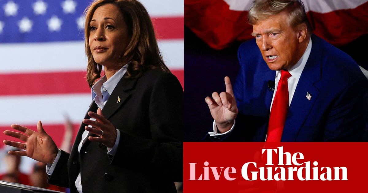 Trump-Harris debate live: presidential nominees to face off in high-stakes showdown | US elections 2024