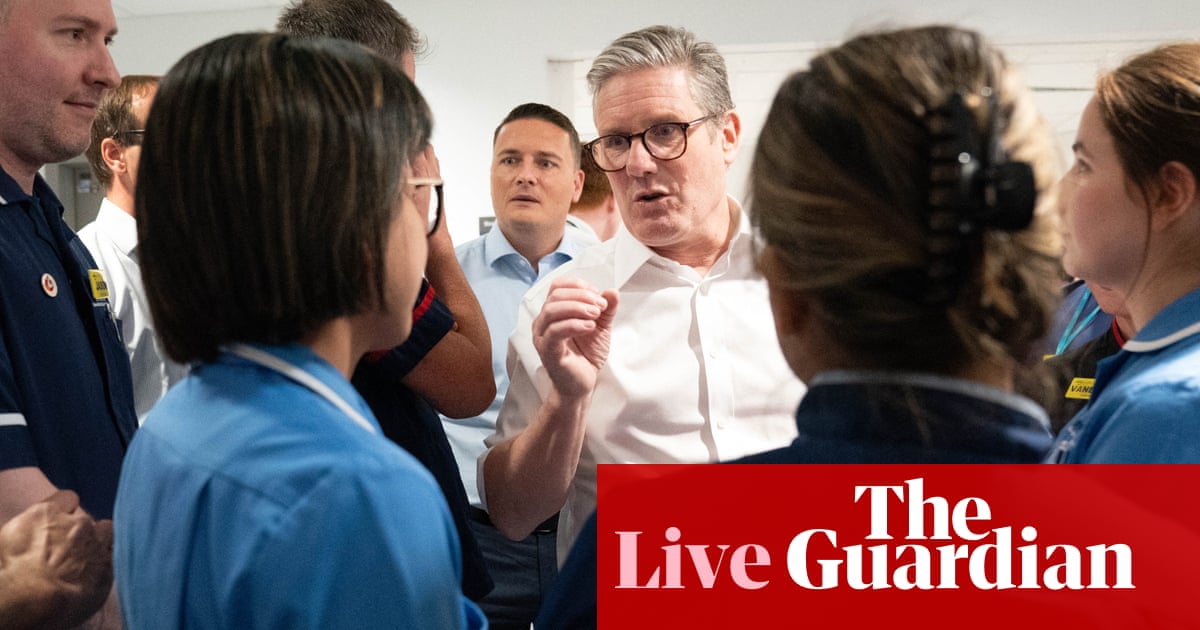 Starmer to deliver damning verdict on how Tories left NHS and set out reform vision – UK politics live | Politics